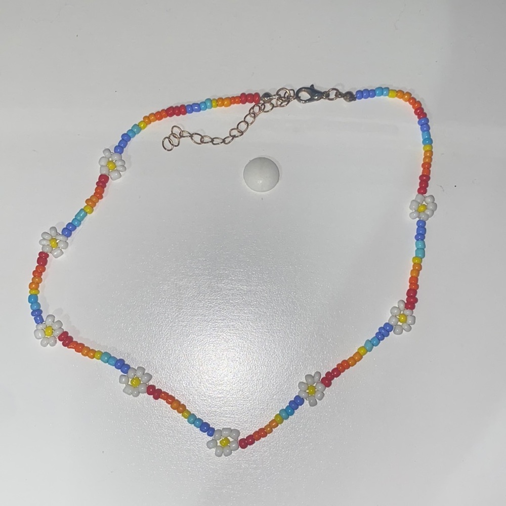 2 Beaded Choker Necklaces
